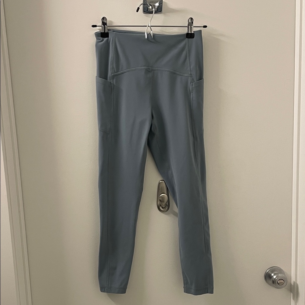 Zella Studio Luxe Pocket blue leggings. Washed once. Never worn. Like new